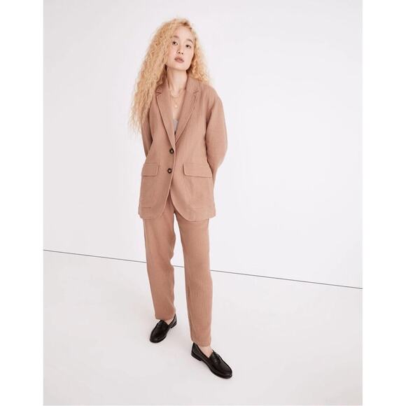 Madewell Jackets & Blazers - Madewell Cotton-Linen Relaxed Larsen Blazer Sz M
